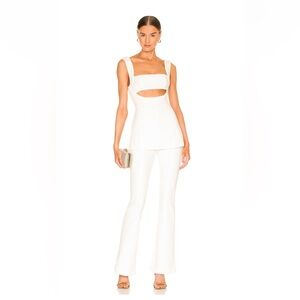 MISHA Costanza Jumpsuit in Ivory size S